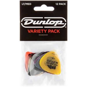 Dunlop Guitar Pick Variety Pack - Light/Medium, 12 Pack