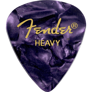 Fender Premium Picks - Heavy, 351 Shape, Purple Moto, 12 Pack