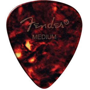 Fender Classic Celluloid Picks - Medium, 451 Shape, Shell, 12 Pack