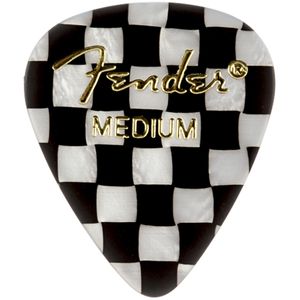 Fender Premium Picks - Medium, 351 Shape Checker, 12 Pack