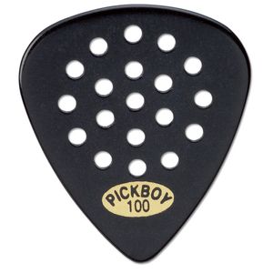 Pickboy PB44BP100 Black Pos A Grip Guitar Picks - 1.00mm, 10 Pack