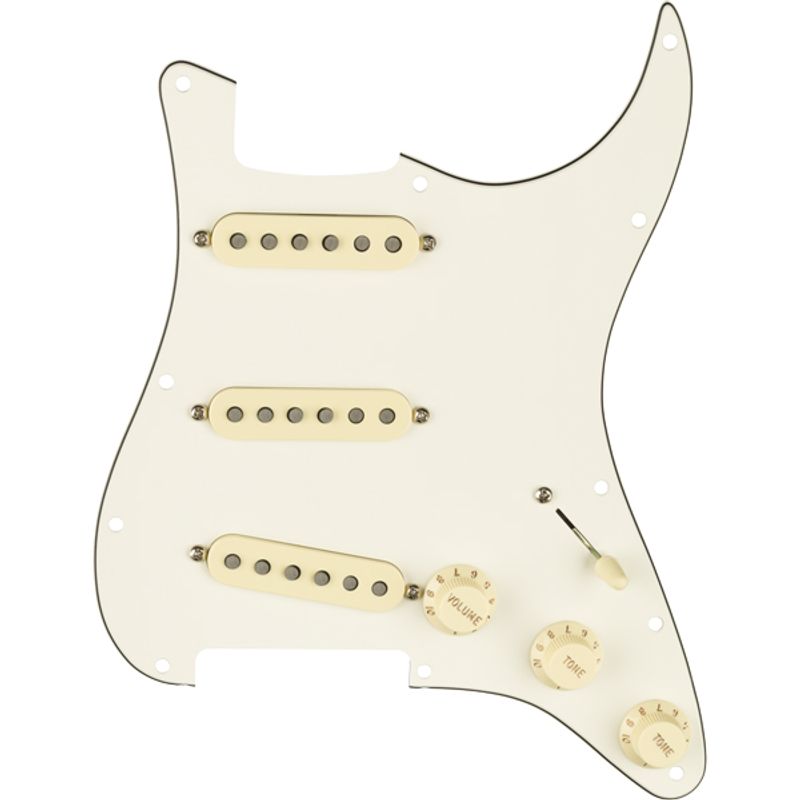 Fender Tex-Mex SSS Pre-Wired Stratocaster Pickguard - Parchment