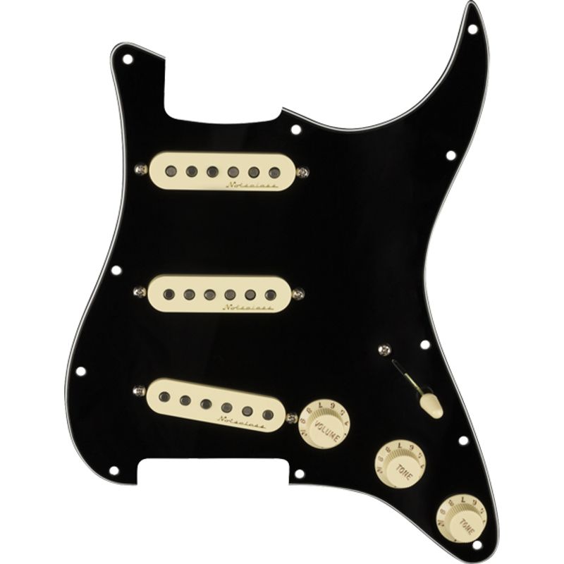 Fender Vintage Noiseless SSS Pre-Wired Stratocaster Pickguard - Black