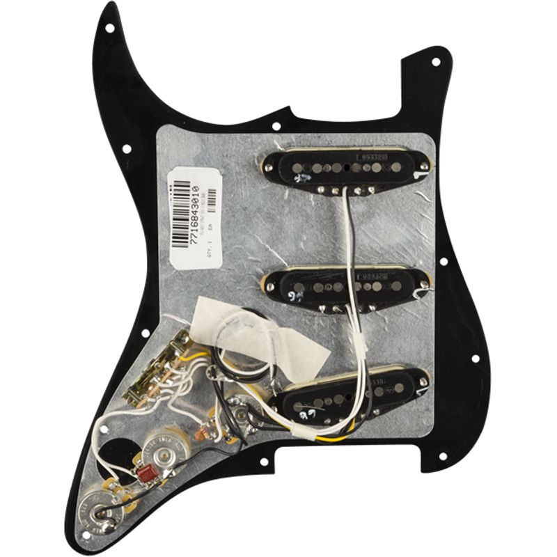 Fender Vintage Noiseless SSS Pre-Wired Stratocaster Pickguard - Black