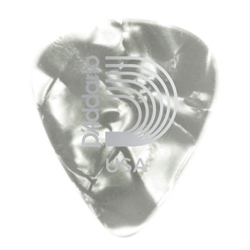 Extra　1CWP7-10　Pack　Guitar　Cosmo　Picks　Planet　Celluloid　Pearl　Heavy　Waves　Music　White　10