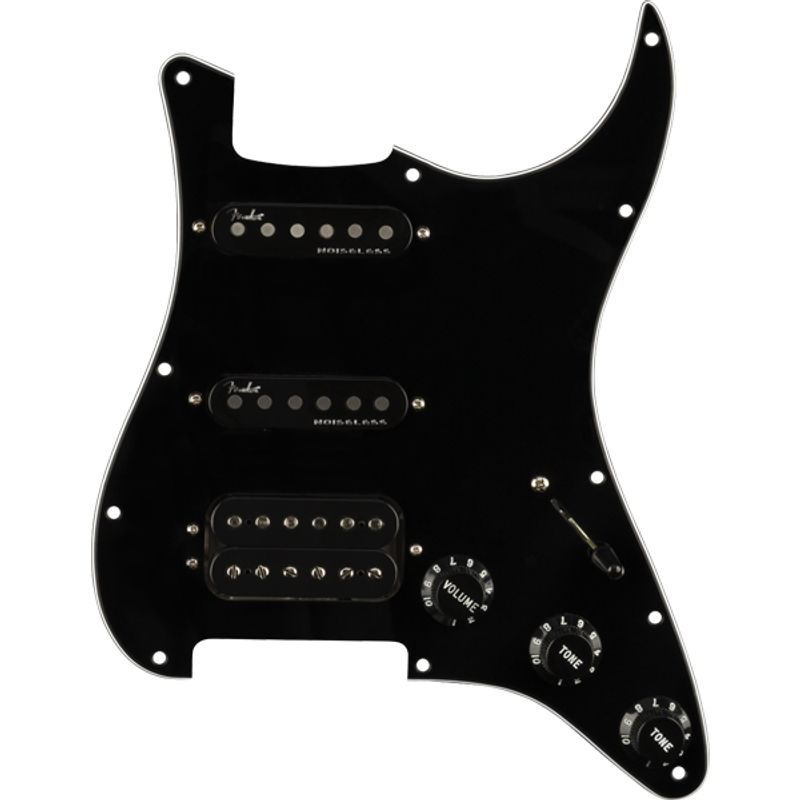 Fender Gen 4 Noiseless HSS Pre-Wired Stratocaster Pickguard - Black