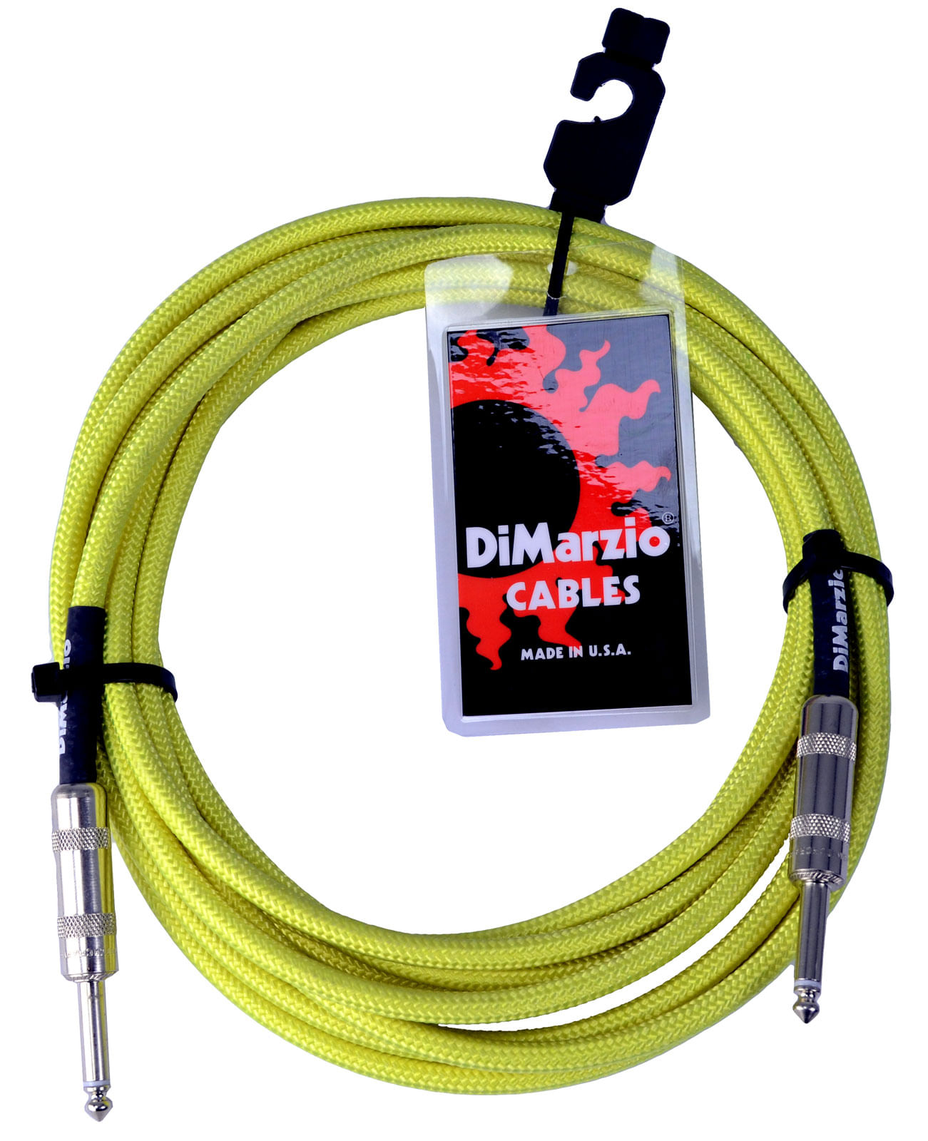 DiMarzio 10ft Overbraid Neon Green Guitar/Instrument Cable - EP-1710NG ...