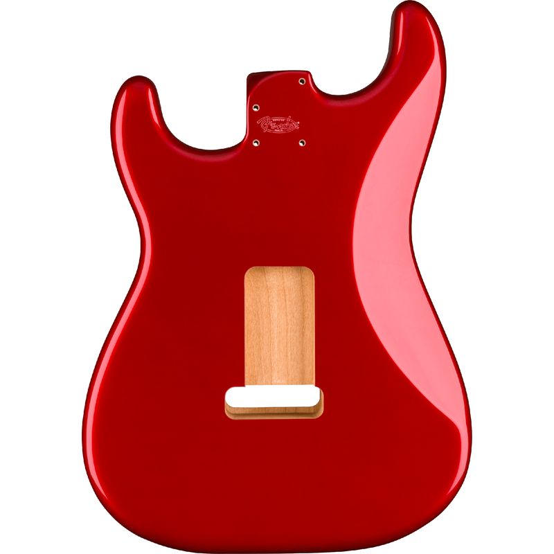 Fender Deluxe Series Stratocaster HSH Alder Body - 2-Point Bridge Mount,  Candy Apple Red