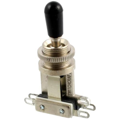 Switchcraft 3-Way Toggle Switch, Short Straight