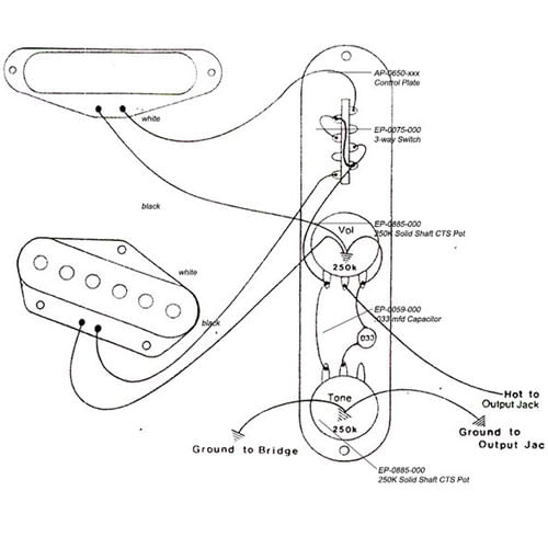 Wiring Kit for Telecaster - Cosmo Music