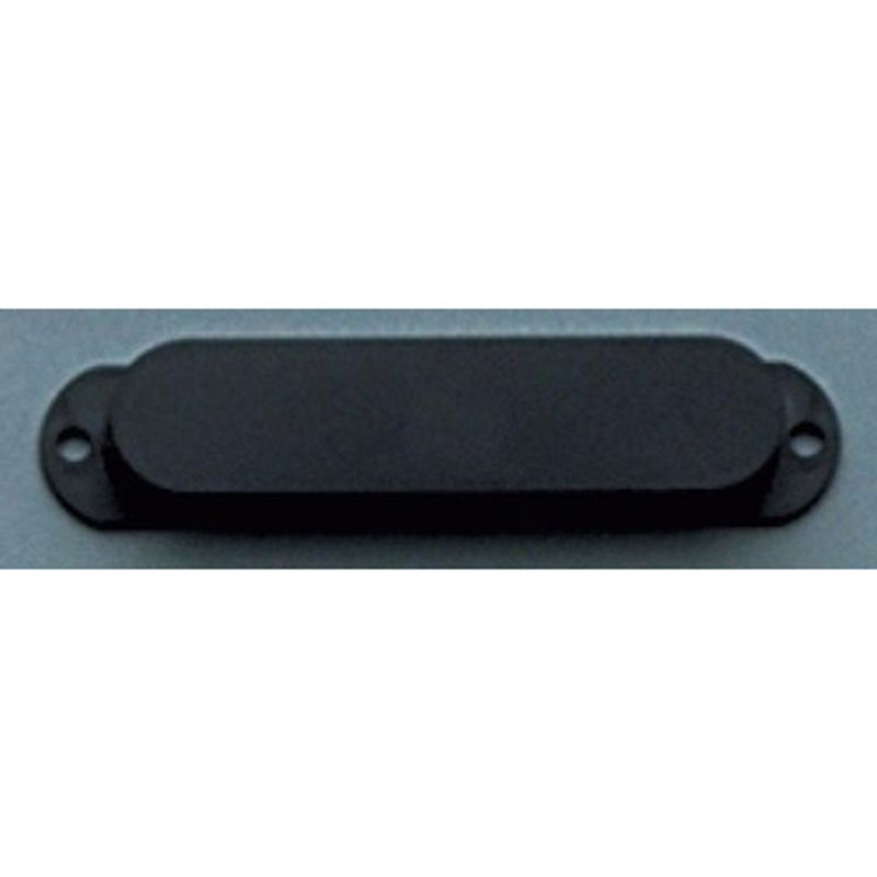 Pickup Covers for Stratocaster No Holes, Black Plastic Cosmo Music