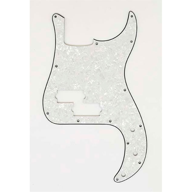 Pickguard For Precision Bass White Pearloid Cosmo Music 1093