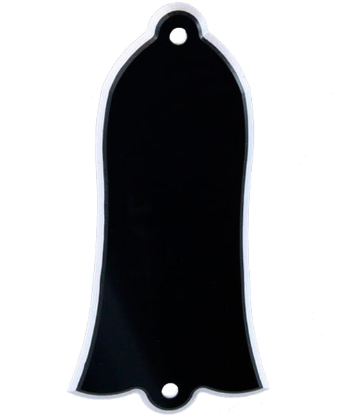 Allparts PG-9485 Bell Shaped Truss Rod Cover for Gibson - Black/White