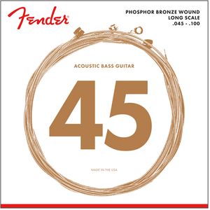 Fender 8060 Phosphor Bronze Acoustic Bass Strings - Long, 45-100