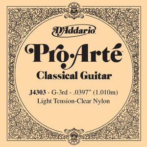 D'Addario J4303 Pro-Arte Single Classical Guitar String - G, Light