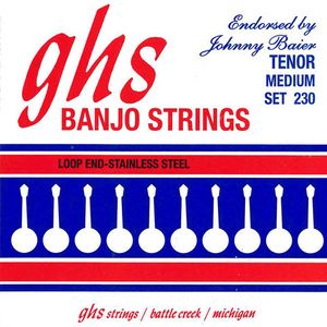 GHS 230 Johnny Baier Loop End Tenor 4-String Banjo Strings