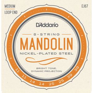 D'Addario J67 Nickel Wound Mandolin Strings - Medium 11-39