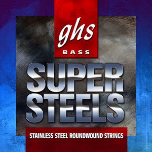 GHS M5000 Super Steels Roundwound Stainless Steel Bass Guitar Strings - Medium 44-106, Long Scale Plus