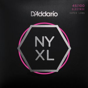 D'Addario NYXL Super Long Scale Electric Bass Guitar Strings - Regular Light, 45-100