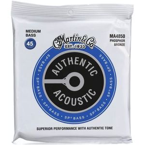 Martin Authentic Superior Performance 92/8 Bass Guitar Strings - Medium