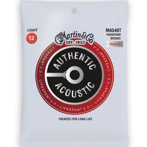 Martin Authentic Lifespan 2.0 Acoustic Guitar Strings - 92/8, Light