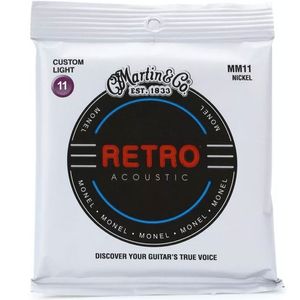 Martin Retro Acoustic Guitar Strings - 11-52, Custom Light