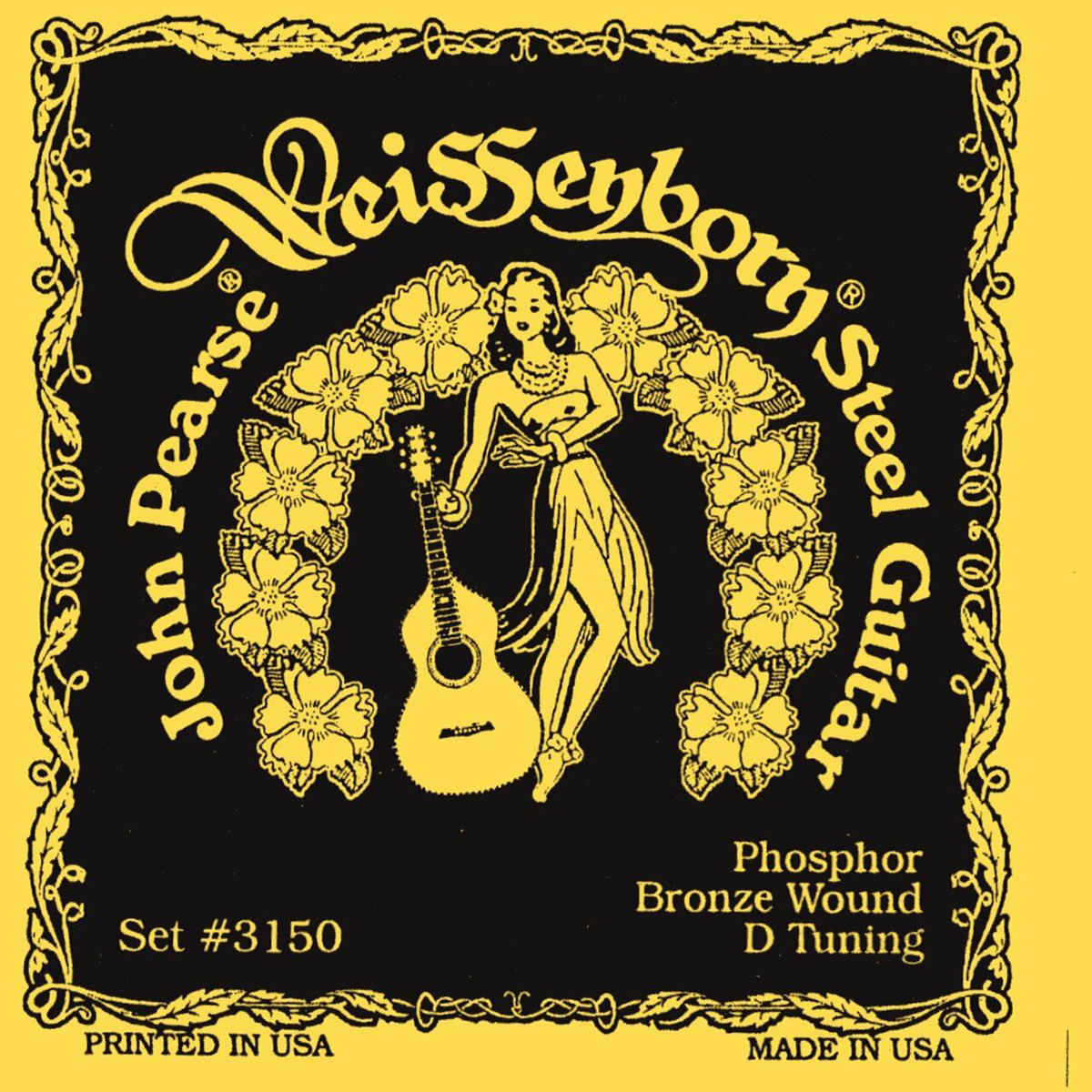 John Pearse 3150 Weissenborn Acoustic Steel Guitar Strings D, 1768