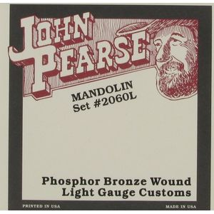 John Pearse JP2060L Mandolin Strings - Light Custom, Phosphor Bronze