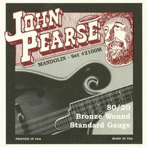 John Pearse JP2100M 80/20 Bronze Wound Mandolin Strings - Standard