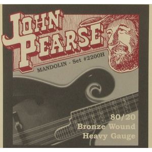 John Pearse JP2200H 80/20 Phosphor Bronze Mandolin Strings - Heavy