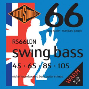 Rotosound RS66LDN Swing Bass 66 Nickel Long Scale Bass Strings - 45-105, Roundwound