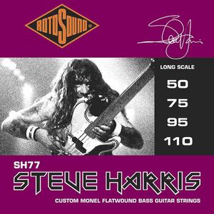 RotoSound Steve Harris Monel Flatwound Bass Strings - 50-110