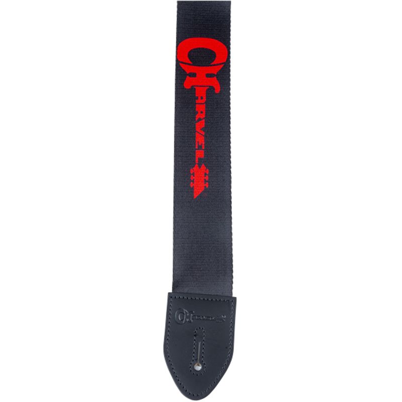 Charvel Logo Guitar Strap - Black/Red - Cosmo Music