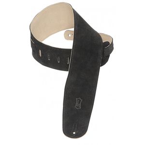 Levy's MS4 3 1/2" Suede Guitar Strap for Bass - Black