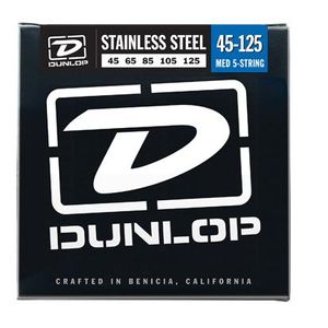 Jim Dunlop Nickel Plated Steel 5-String Bass Strings - Medium