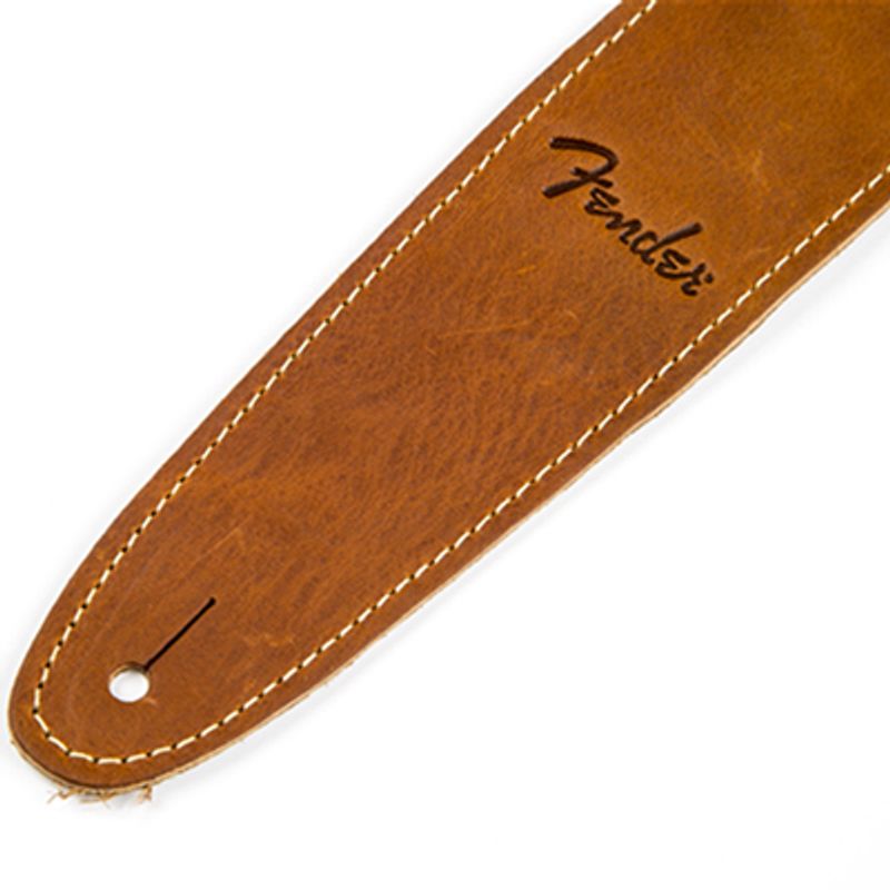 Fender Ball Glove Leather Guitar Strap Brown Cosmo Music