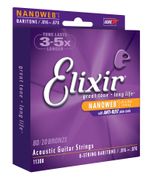 Elixir 80 20 Bronze 8 String Baritone Acoustic Guitar Strings 16