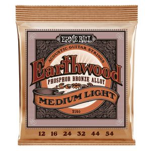 Ernie Ball Earthwood Phosphor Bronze Acoustic Guitar Strings - Medium Light