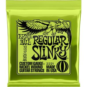 Ernie Ball Regular Slinky Nickel Wound Electric Guitar Strings - 10-46