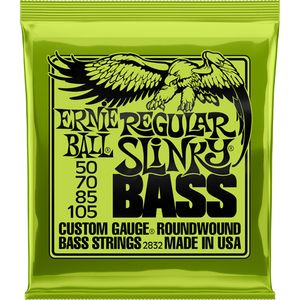 Ernie Ball Regular Slinky Nickel Wound Electric Bass Guitar Strings - 50-105 Gauge