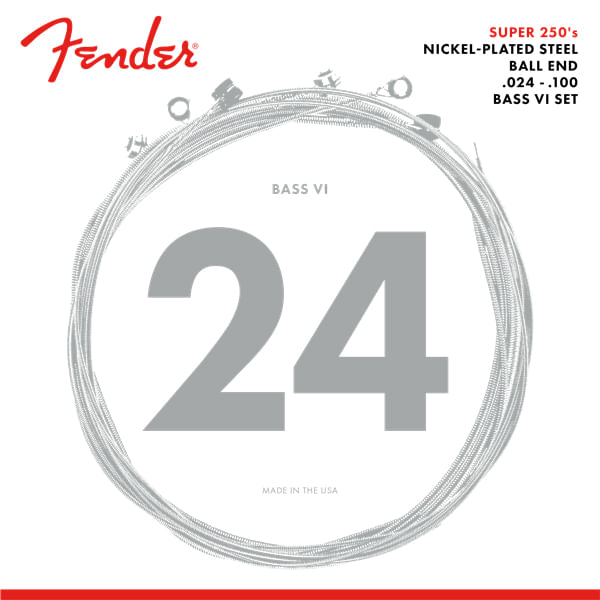 Fender Super 250 Bass VI Strings - Ball End, Nickel Plated Steel