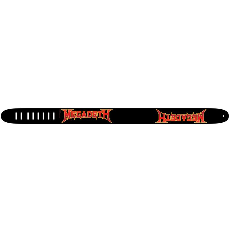 Perri's Megadeth Guitar Strap - Orange and Yellow, 2.5