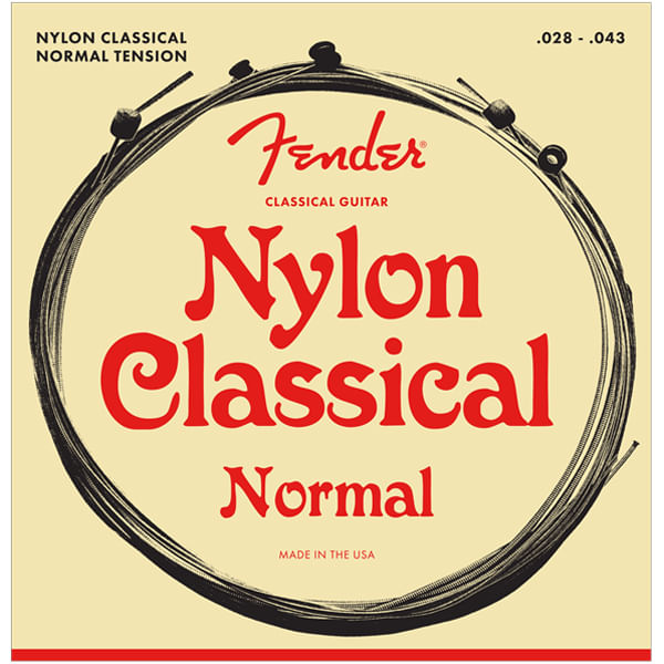 Fender 130 Classical Nylon Acoustic Guitar Strings Ball End, 2843