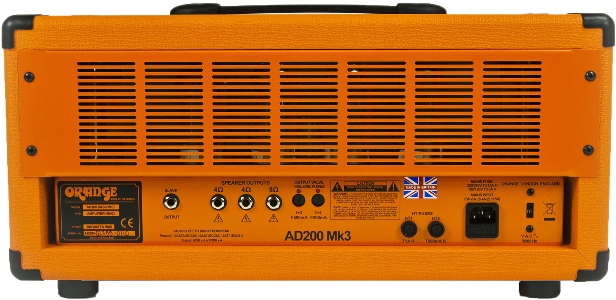 Orange AD200B MK3 Tube Bass Amp Head - Cosmo Music | Canada's #1 Music  Store - Shop, Rent, Repair