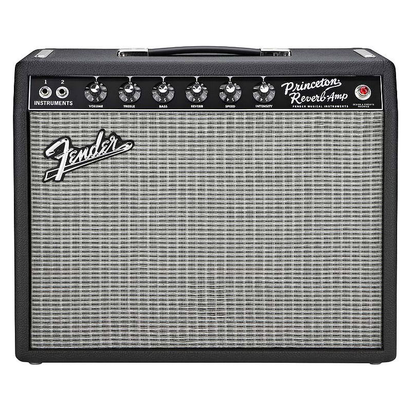 Fender '65 Princeton Reverb Guitar Amp - Black - Cosmo Music