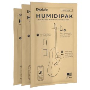 D'Addario Humidipak System Replacement Packets - 3 Pack