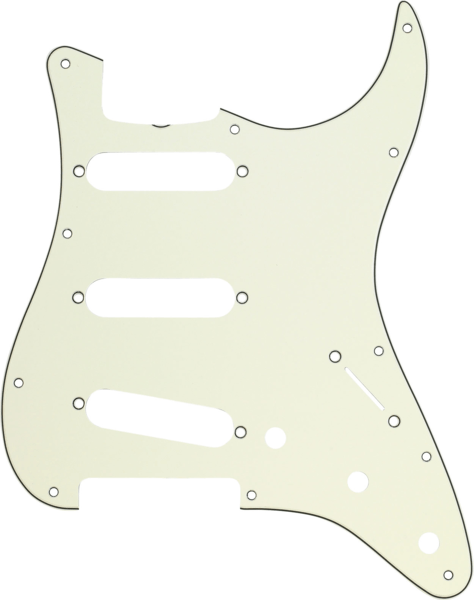 11-Hole '60s Vintage-Style Stratocaster SSS Pickguards - Mint