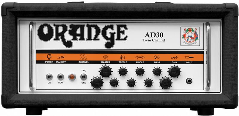 Orange AD30 Tube Guitar Amp Head - Black - Cosmo Music