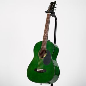 BeaverCreek BCTD601 3/4 Size Acoustic Guitar - Transparent Green
