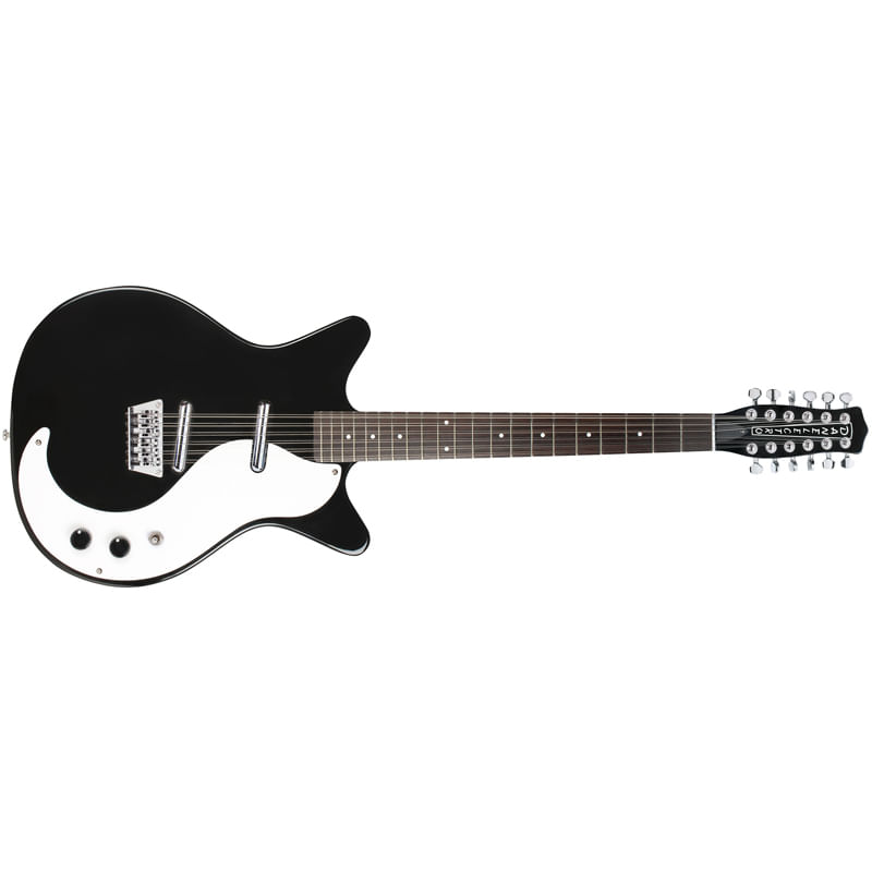 Danelectro D5912 12-String Electric Guitar - Black
